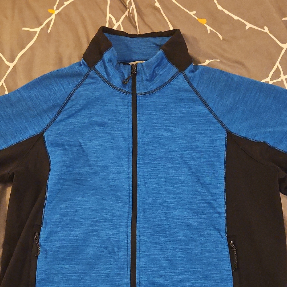 Men's Blue and Black Lightweight Jacket